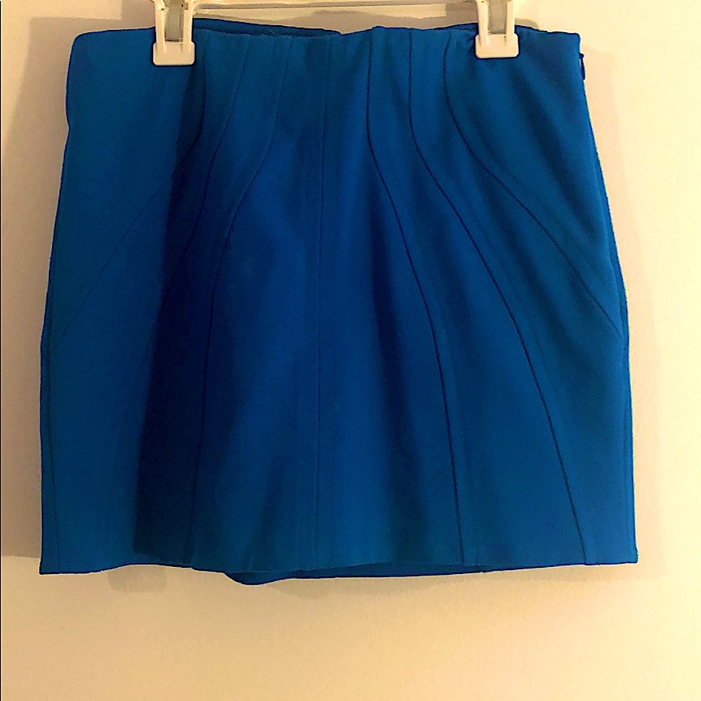 DIANE von FURSTENBURG royal blue mini skirt